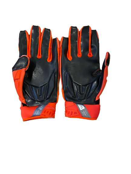 Carlos Basham Jr. 2021 Senior Bowl Football Gloves (Size XXL)