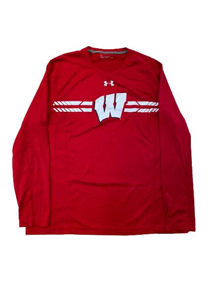 Rachad Wildgoose Wisconsin Football Team Issued Long Sleeve Shirt (Size L)