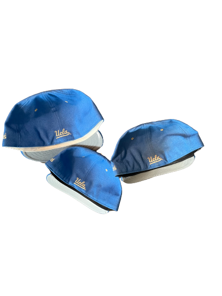 Grant Dyer UCLA Baseball Set of (3) Official Game Hats (Size 7 1/2)