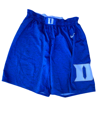 Javin DeLaurier Duke Basketball 100th Anniversary Rivalry Game Versus UNC Game-Worn Shorts (Size 42)(2/8/2020)