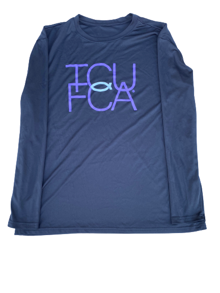 Desmond Bane TCU "FCA" Long Sleeve Shirt (Size XL)