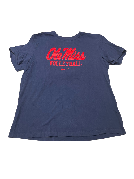 Kylee McLaughlin Ole Miss Volleyball Team Issued Workout Shirt (Size L)