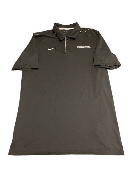 Gabe Brown Michigan State Basketball Team Issued Travel Polo (Size LT)
