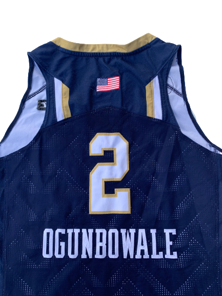 Arike Ogunbowale Notre Dame 2015-2016 (Freshman Year) Basketball Game Worn Jersey - Photo Matched