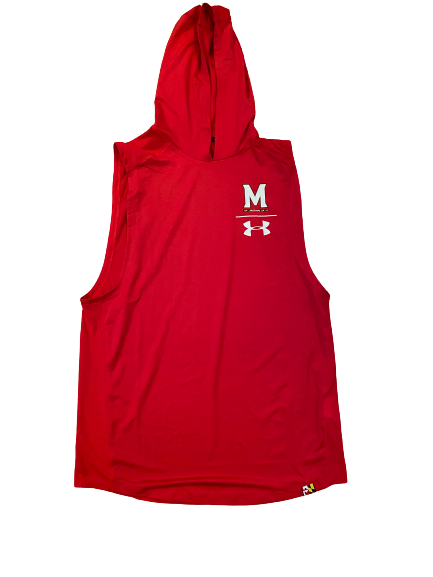 D.J. Turner Maryland Football Team Exclusive Short Sleeve Hoodie (Size M)