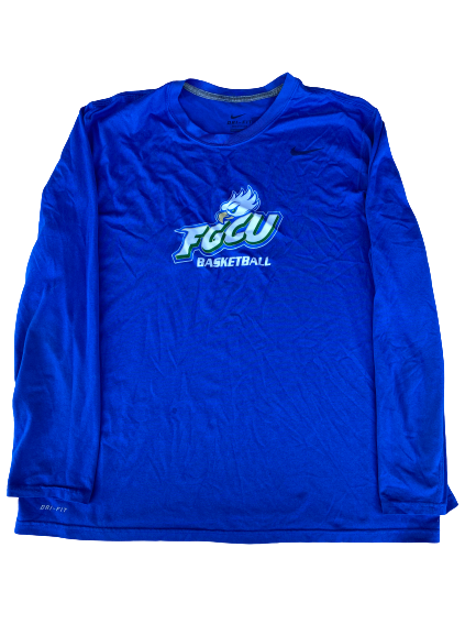 Tracy Hector Florida Gulf Coast Team Issued Long Sleeve Shirt (Size XL)