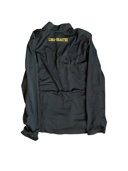 Zavier Simpson Michigan Jordan Zip-Up Jacket With Custom Stitching On Back "Lima Hearted" (Size L)