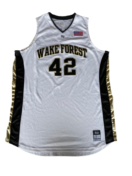 【希少】WAKE FOREST 4番 ユニフォーム　MADE　IN　USA L.D. Williams Wake Forest Basketball Game Worn Jersey (Size 50