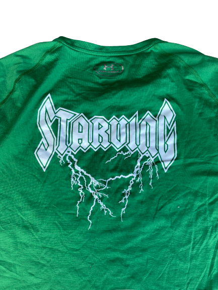 Tommy Kraemer Notre Dame Football Player Exclusive "Starving" Shirt (Size XXXL)