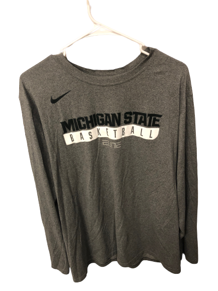 Kyle Ahrens Michigan State Basketball Nike Long Sleeve Shirt