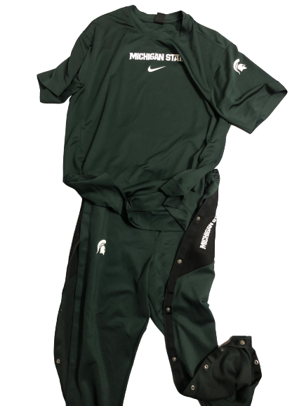 Kyle Ahrens Michigan State Nike Warm-Up Set (T-Shirt and Sweatpants)