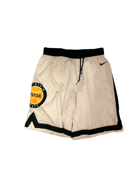 Kyle Ahrens Michigan State Basketball Game Worn Shorts (Final Four and B1G 10 Tournament)