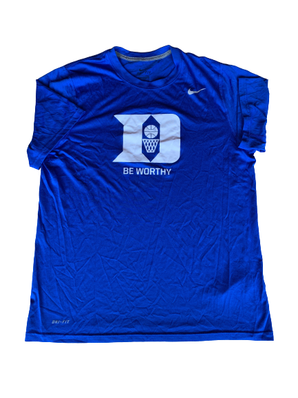 Derryck Thornton Duke Basketball "Be Worthy" Nike Player Exclusive T-Shirt (Size L)