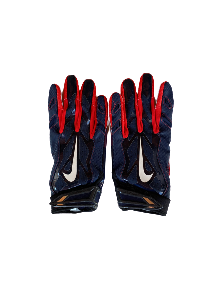 Malcolm Holland Arizona Football Nike Gloves (Size L)