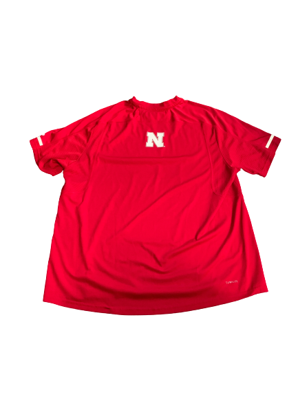 Tyler Hoppes Nebraska Team Issued Workout Shirt (Size XL)