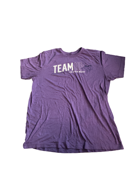 Tyler Hoppes Minnesota Vikings "Team Up" T-Shirt (Size XL)