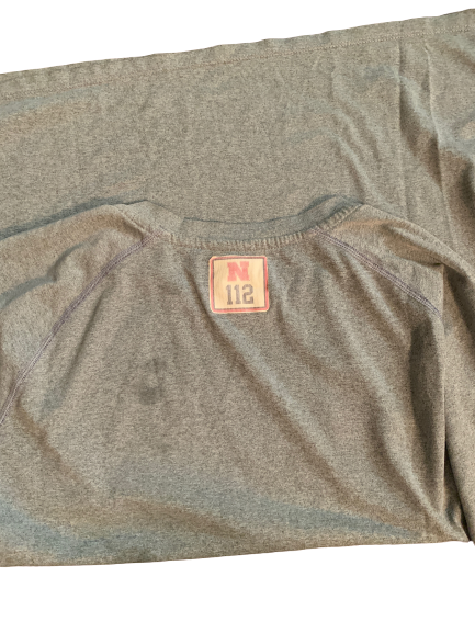 Tyler Hoppes Nebraska Football Team Issued Workout Shirt (Size XL)