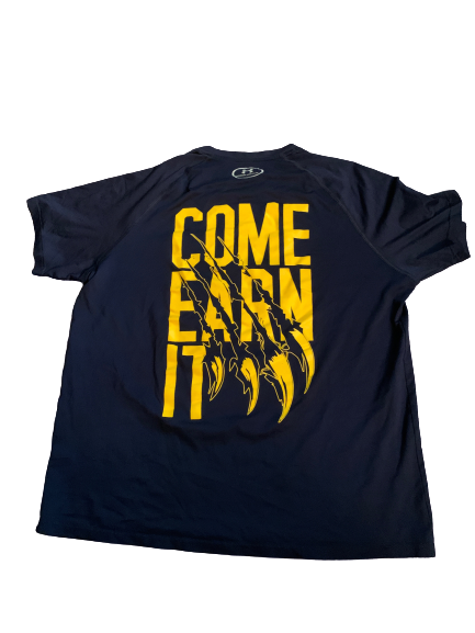 Quentin Tartabull California Football Team Issued "Come Earn It" Workout Shirt (Size L)