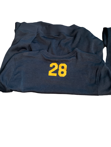 Quentin Tartabull California Football Team Issued Crewneck Sweatshirt with Number on Back (Size XL)