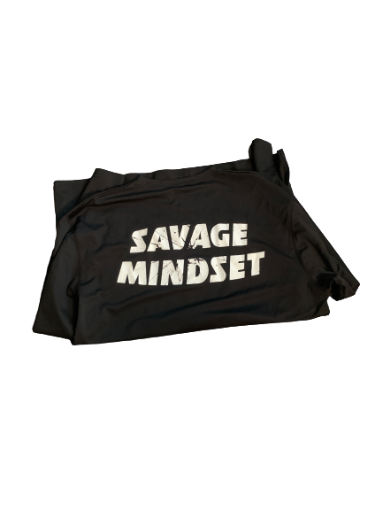 Carter Stanley Kansas Football Team Exclusive "Savage Mindset" Shirt (Size XL)