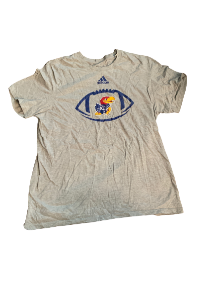 Carter Stanley Kansas Football Team Issued T-Shirt (Size XL)