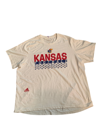Carter Stanley Kansas Football Team Issued T-Shirt (Size XL)