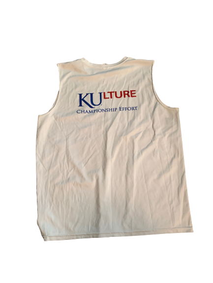 Carter Stanley Kansas Football Team Exclusive Sleeveless Shirt (Size XL)