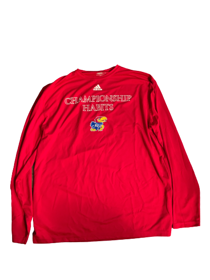 Carter Stanley Kansas Football Team Exclusive "Championship Habits" Shirt (Size XL)