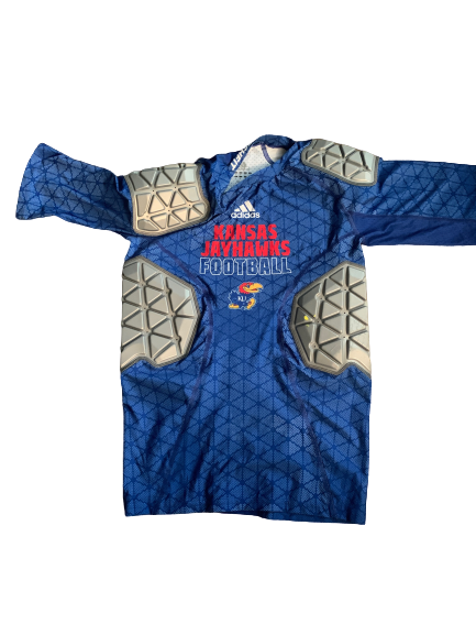 Carter Stanley Kansas Football Team Exclusive Padded Shirt (Size M)
