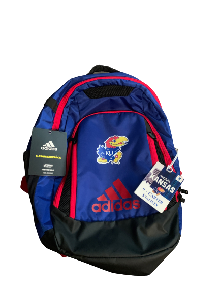 Carter Stanley Kansas Team Issued Backpack with Travel Tag