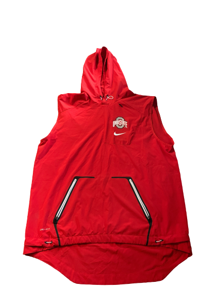 Andre Wesson Ohio State Team Issued Sleeveless Hoodie (Size XLT)
