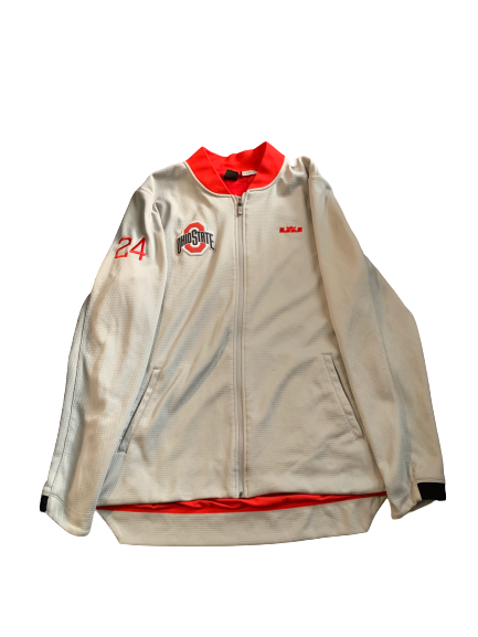 Andre Wesson Ohio State Team Issued Jacket with Number on Sleeve (XL)