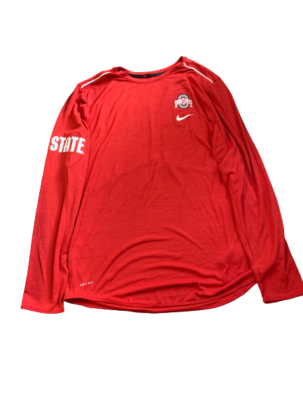 Andre Wesson Ohio State Team Issued Long Sleeve Shirt (Size XLT)