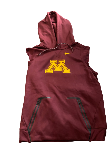 Dupree McBrayer Minnesota Team Issued Sleeveless Hoodie (Size L)