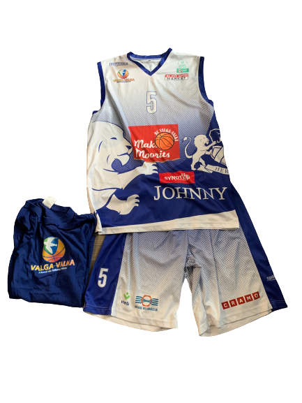 Dupree McBrayer BC Valga-Valka Game Worn Jersey & Shorts + T-Shirt