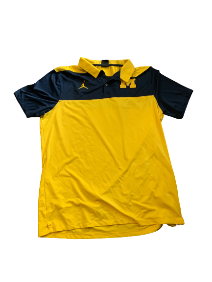 Michigan Basketball Jordan Polo Shirt (Size L)