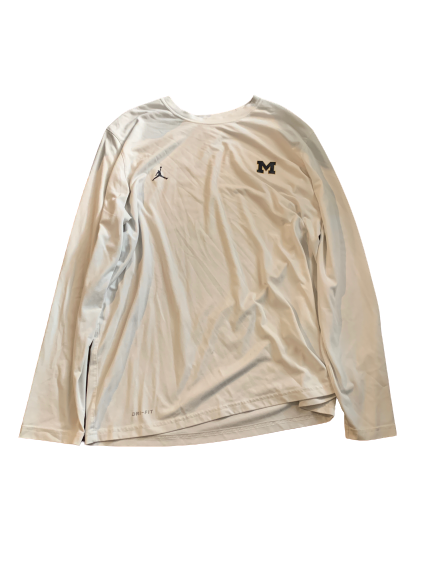 Michigan Basketball Jordan Long Sleeve Shirt (Size L)