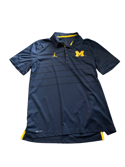 Michigan Basketball Jordan Polo Shirt (Size L)