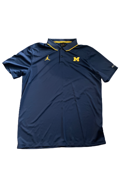 Michigan Basketball Jordan Polo Shirt (Size L)