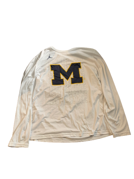 Michigan Basketball Jordan Long Sleeve Shirt (Size L)