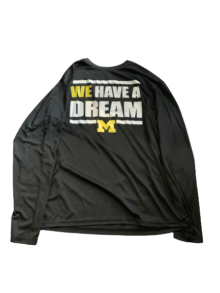 Michigan Team Exclusive MLK Day "WE HAVE A DREAM" Long Sleeve Shirt (Size L)
