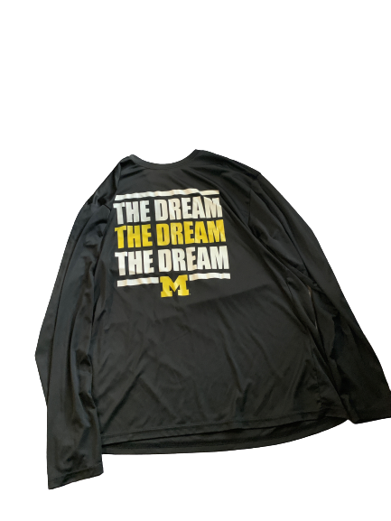 Michigan Team Exclusive MLK Day "THE DREAM" Long Sleeve Shirt (Size L)