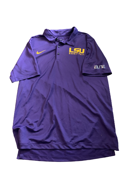 Brandon Sampson LSU Team Issued Polo Shirt (Size L)