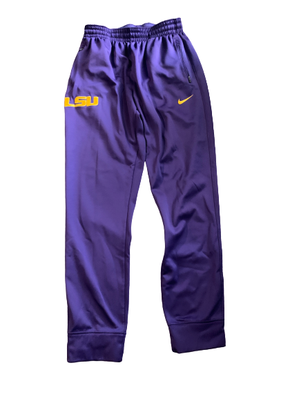 Brandon Sampson LSU Team Issued Travel Sweatpants (Size LT)