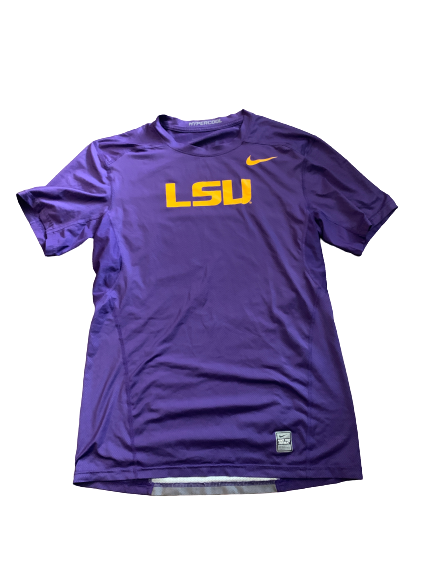 Brandon Sampson LSU Team Issued Workout Shirt (Size M)