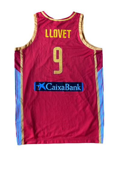 Ignacio Llovet Game Worn ESPANA Jersey (Gifted to Kyle Singler) (Size 54)