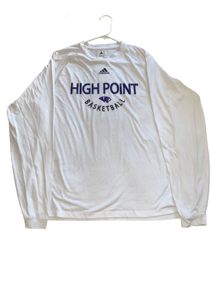 Jamal Wright High Point Basketball Long Sleeve Shirt (Size L)