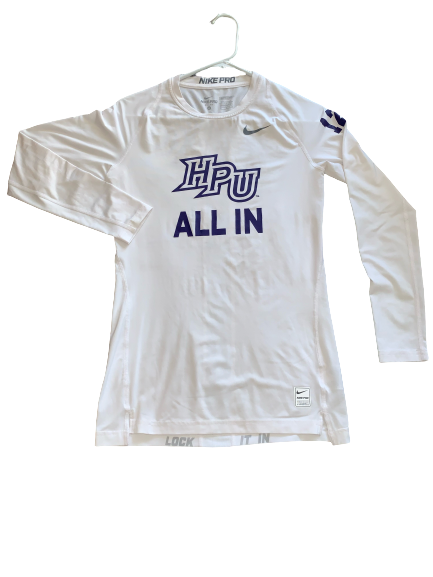 Jamal Wright High Point Basketball "All In" Long Sleeve Shirt (Size M)