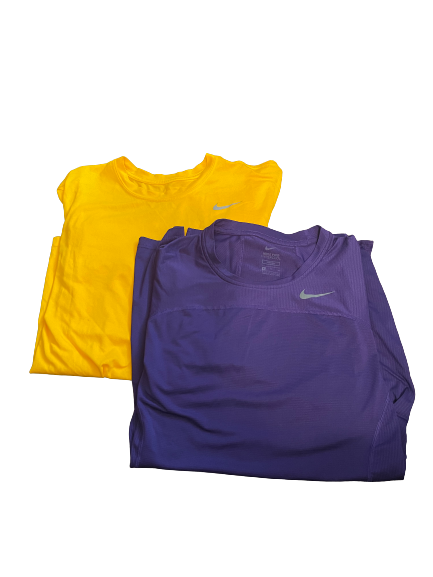 Brandon Sampson LSU Basketball Team Issued Set of (2) Nike Shirts