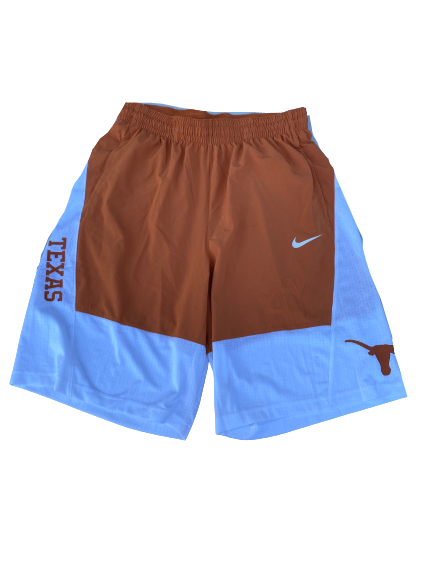 Blake Nevins Texas Basketball Team Issued Shorts (Size LT)